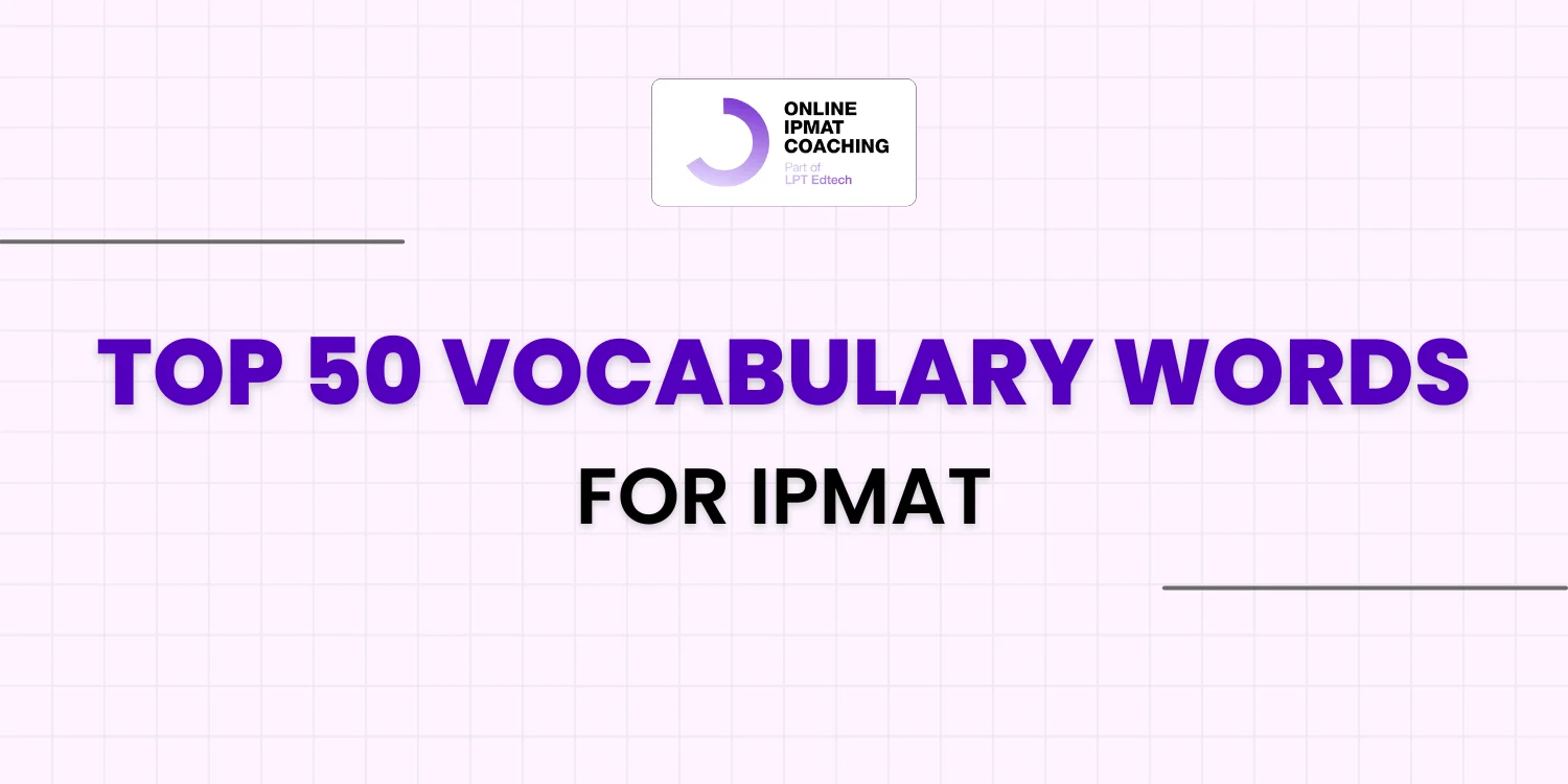 Top 50 Vocabulary Words for IPMAT