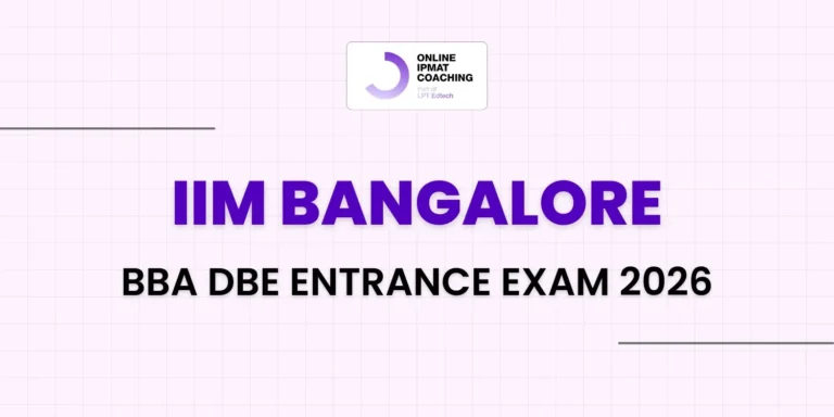 IIM Bangalore BBA DBE Entrance Exam