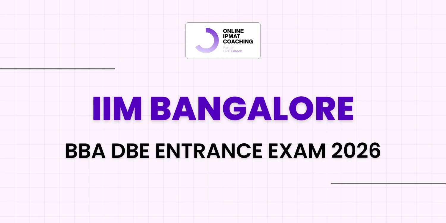 IIM Bangalore BBA DBE Entrance Exam