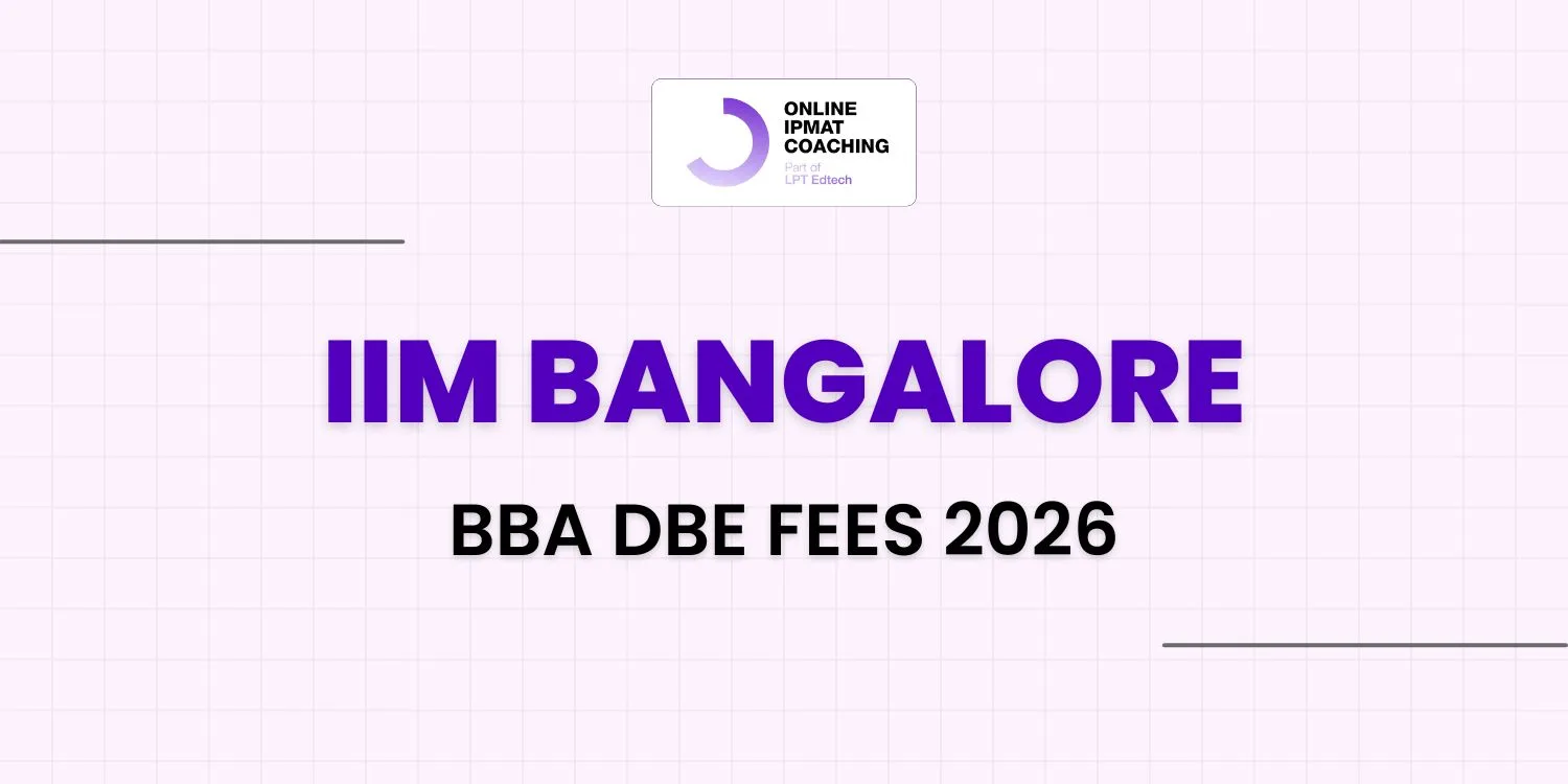 IIM Bangalore BBA DBE Fees