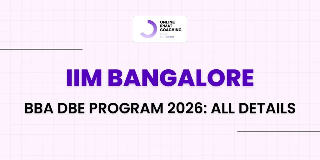 IIM Bangalore BBA DBE Program