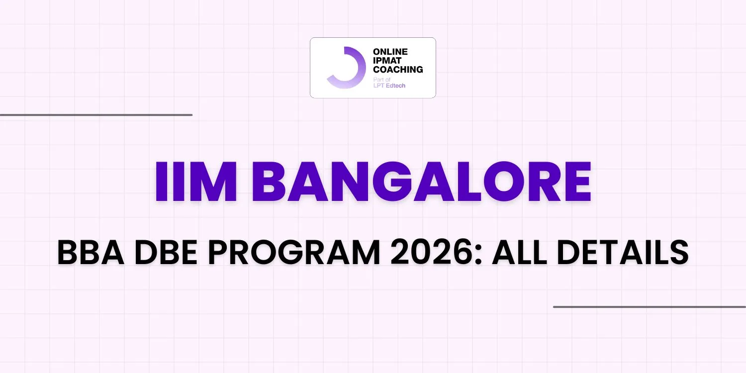 IIM Bangalore BBA DBE Program