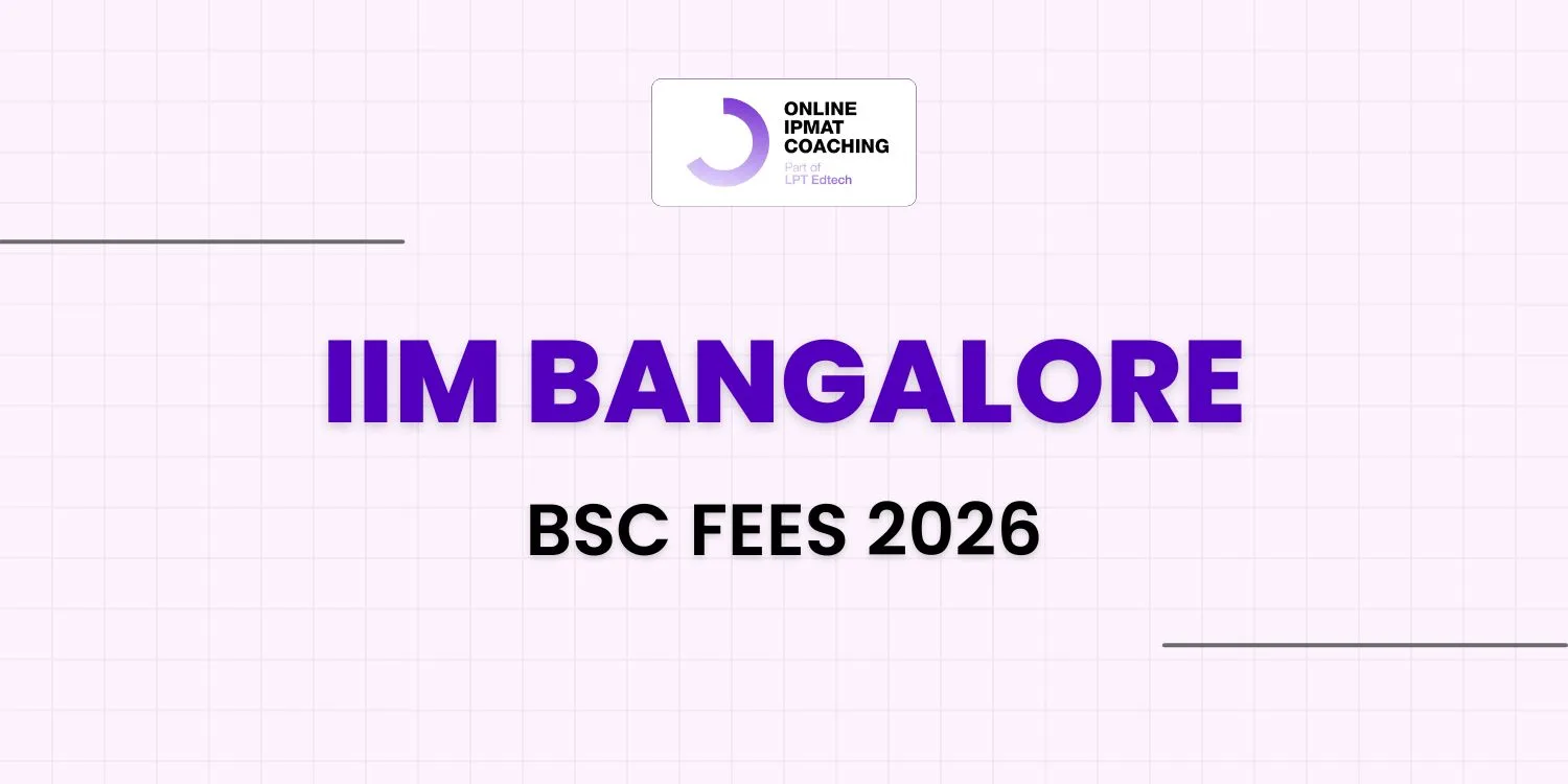 IIM Bangalore BSc Fees