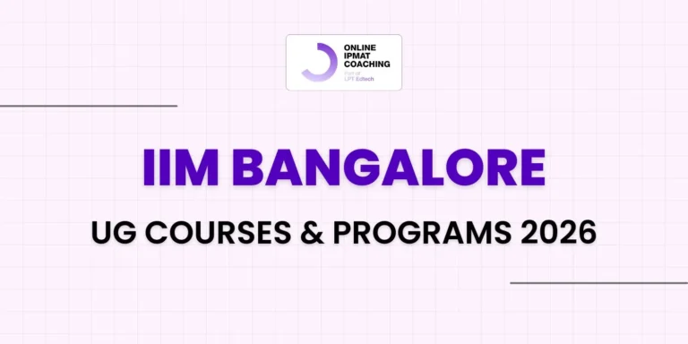IIM Bangalore UG Courses & Programs