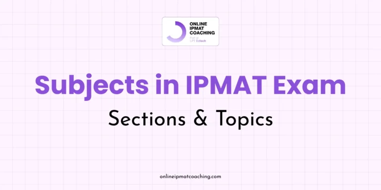 Subjects in IPMAT