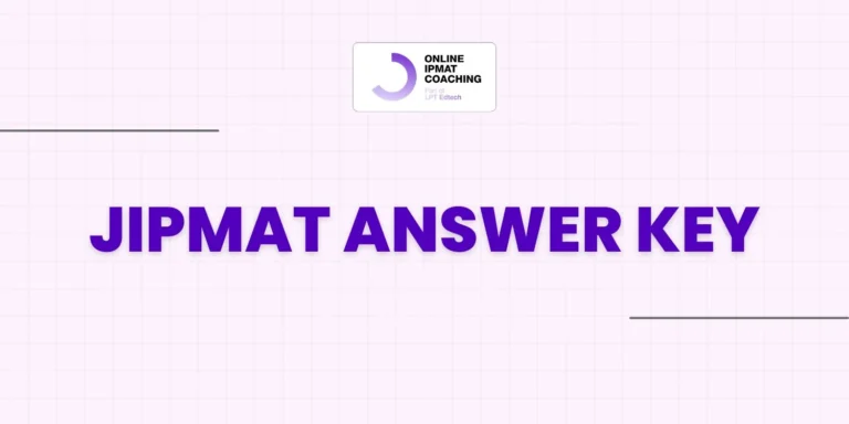 JIPMAT Answer Key