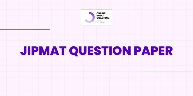 JIPMAT Question Paper