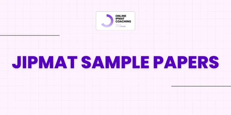 JIPMAT Sample Papers