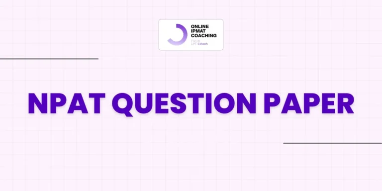 NPAT Question Paper