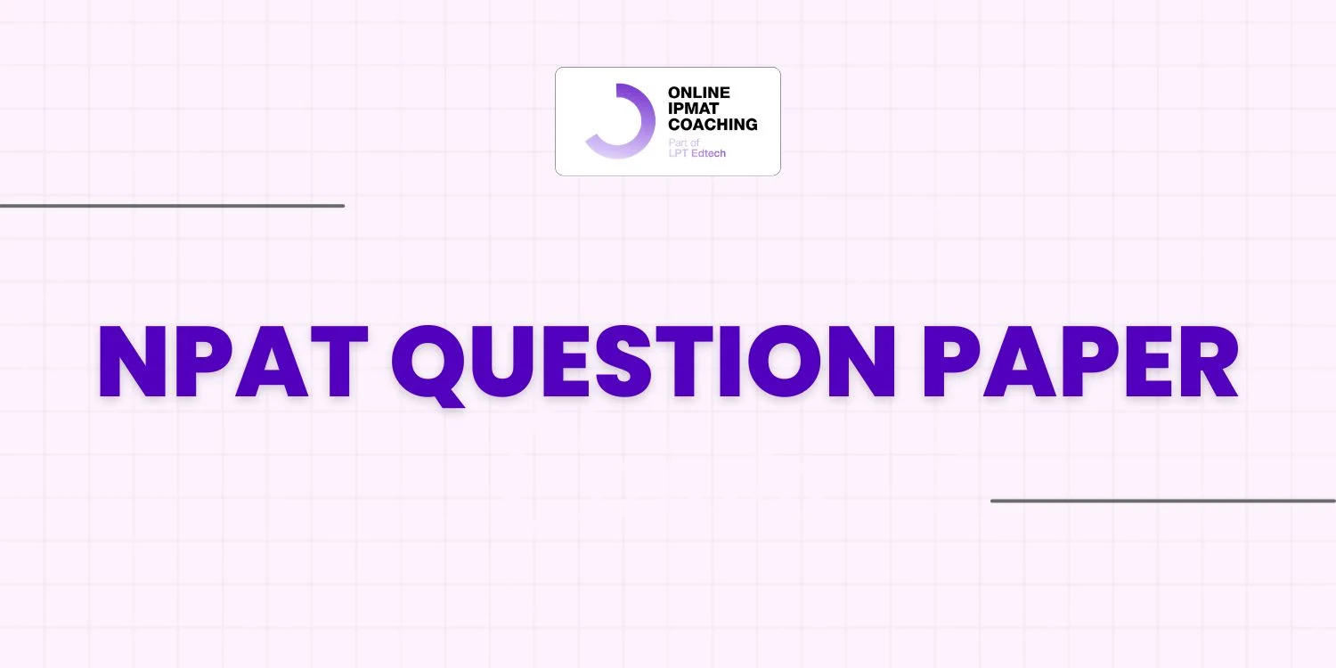 NPAT Question Paper